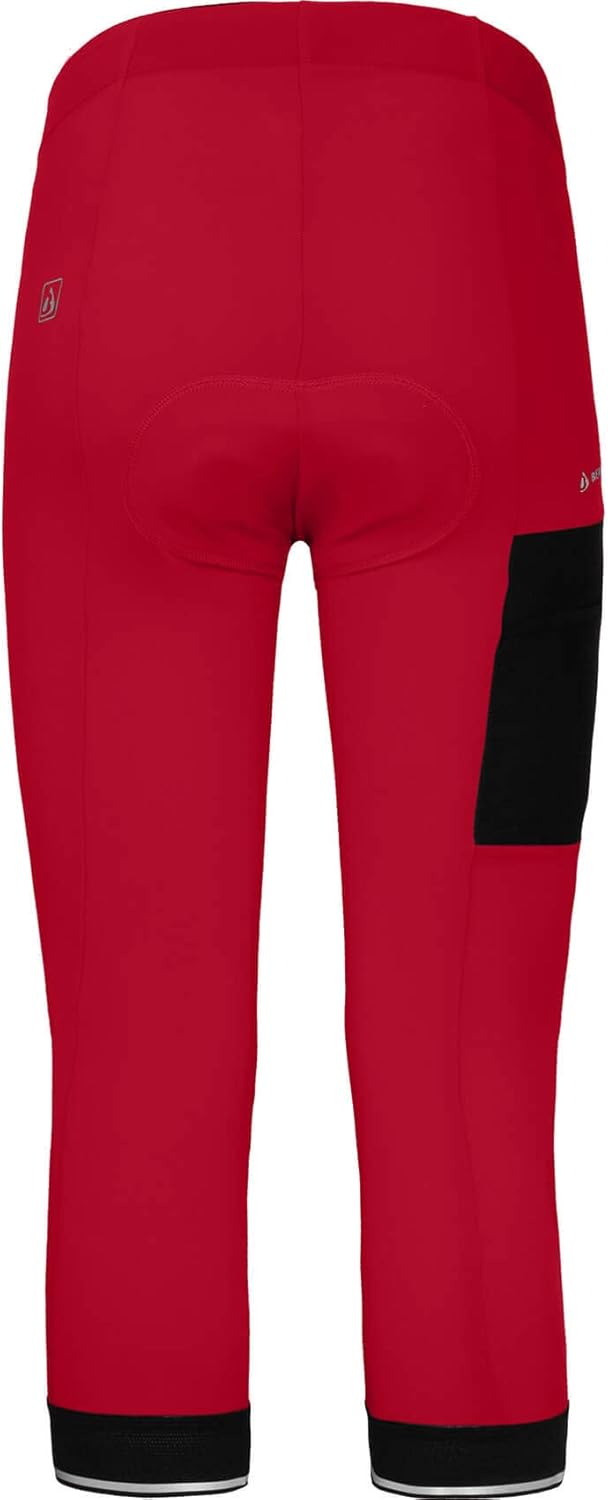 Bergson Sundra Comfort Capri | Damen 3/4 Radhose (mit Sitzpolster) - bielastisch, Perfekter Sitz, ru