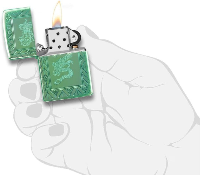 Zippo Dragon Feuerzeuge Farbig Design, Farbig Design