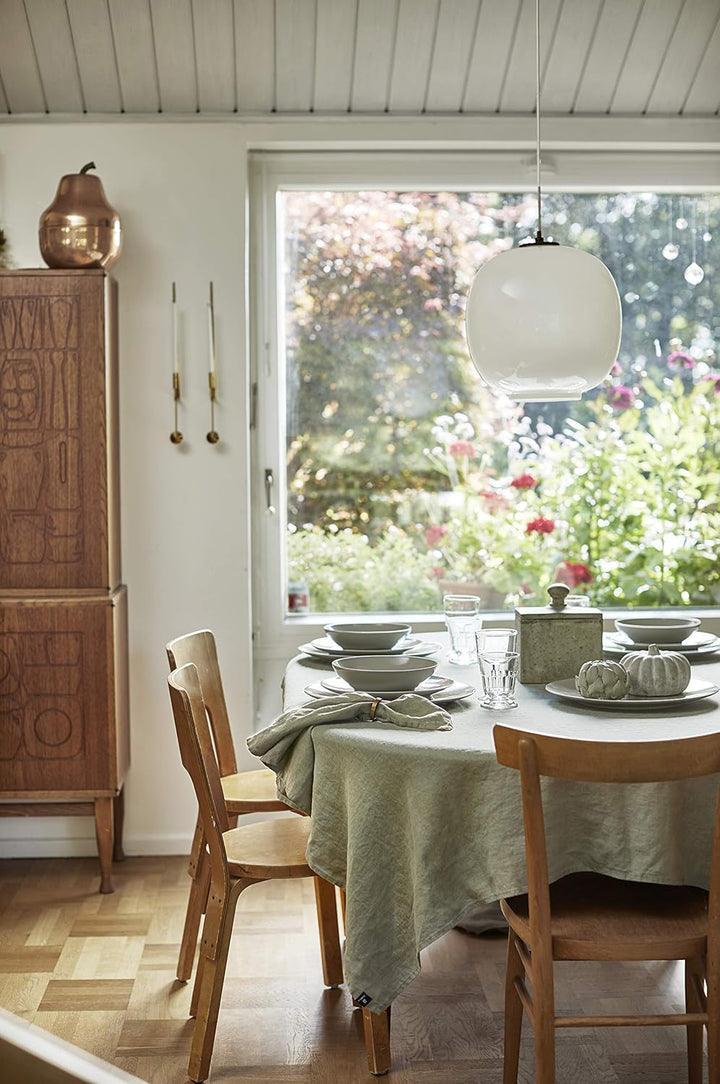 Himla Servietten Weiss 4-er Set Leinenservietten Stoffservietten Stoff waschbar Sunshine - 45x45 cm