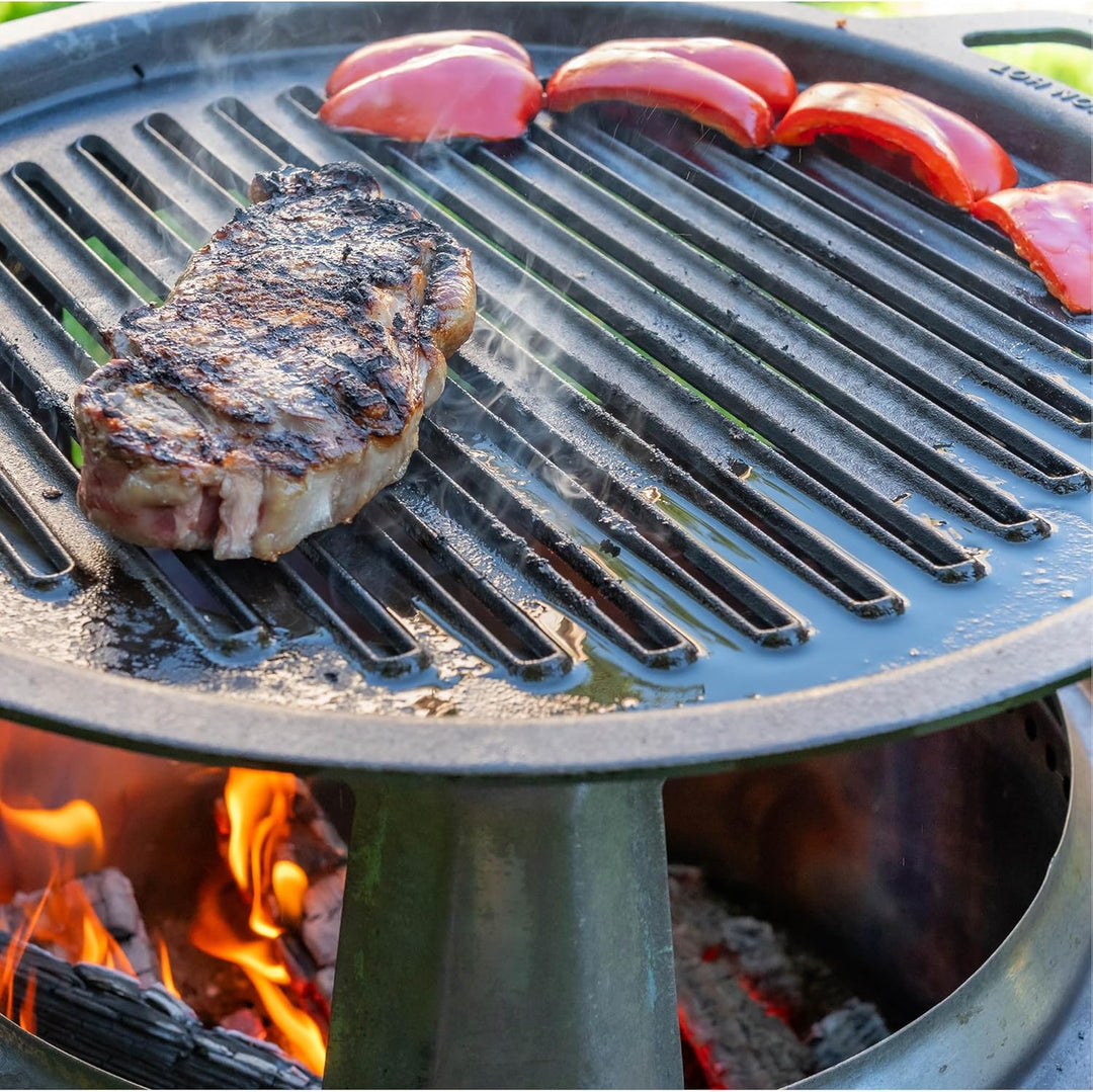 Solo Stove Gusseisen-Grillrost für Feuerschale Ranger | Grillplatte für Feuerstelle Ranger, Umbau vo