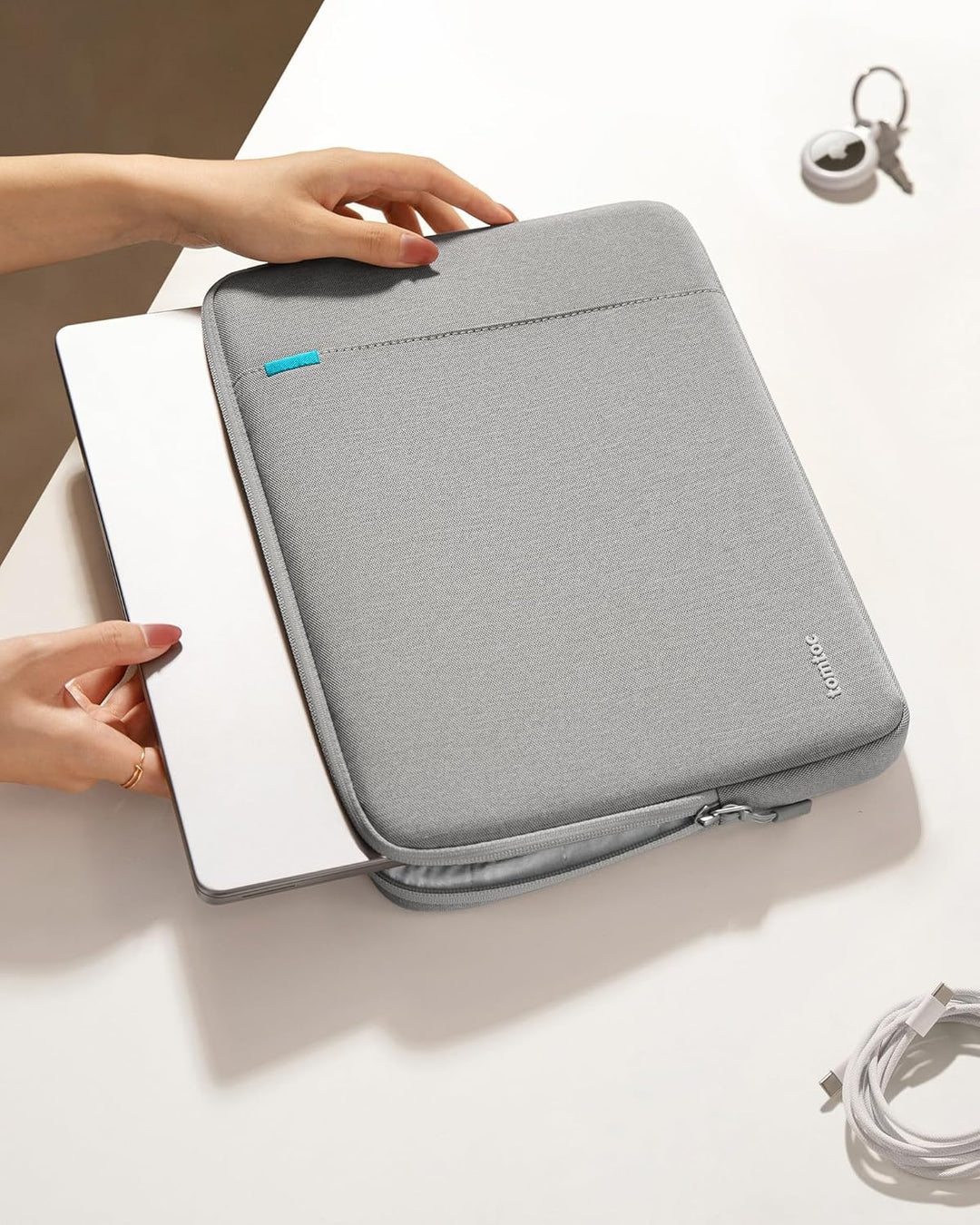 tomtoc 360° Tasche Hülle Entwickelt für 13 Zoll MacBook Neo A3404 (2026) mit A18 Pro Chip, Wasserabw