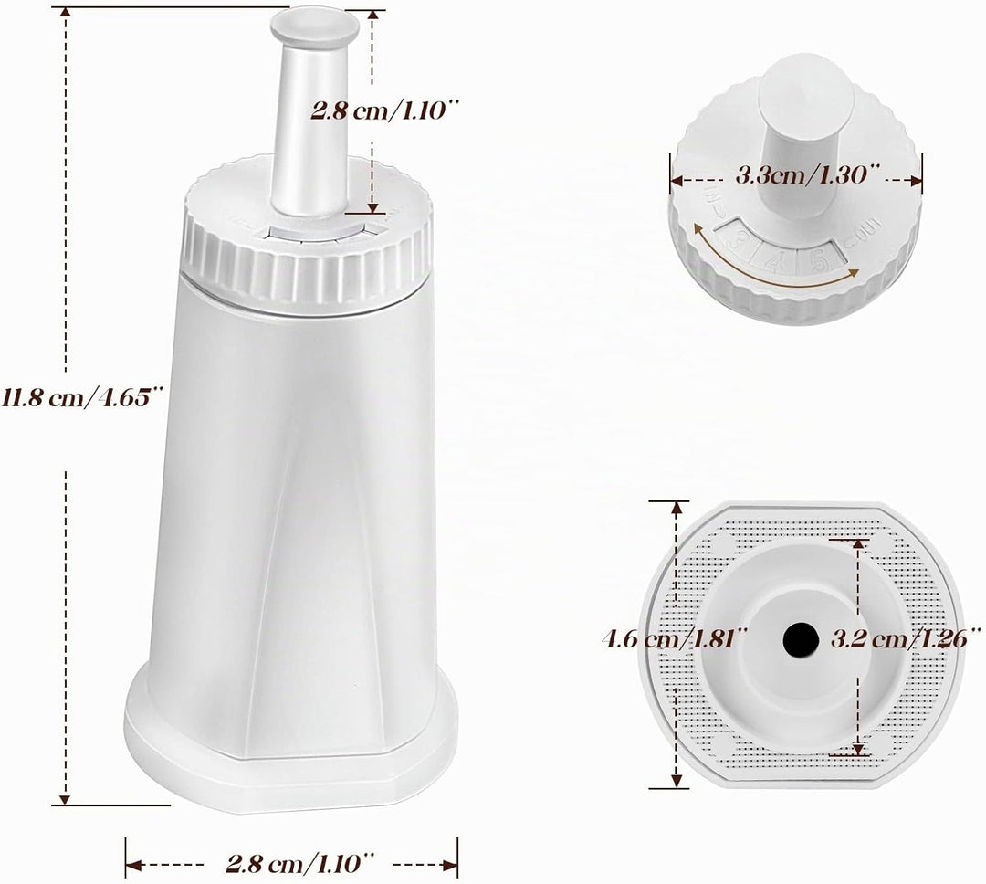 Contever Sage Wasserfilter, TV SD zertifiziert, Wasserfilter für Sage Claris Barista SES BES008 SES0