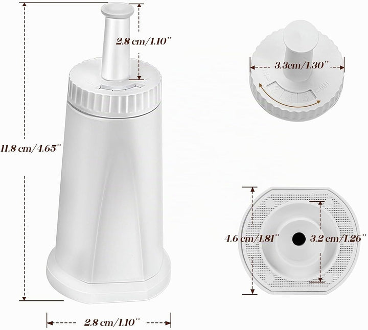 Contever Sage Wasserfilter, TV SD zertifiziert, Wasserfilter für Sage Claris Barista SES BES008 SES0