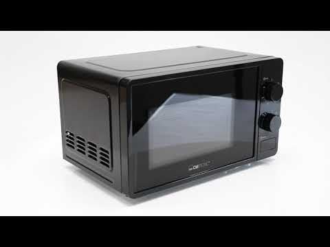 Clatronic® Mikrowelle | 700 Watt | 6 Stufen | 20 Liter Garraum | 360° Drehteller | Timer mit Endsign