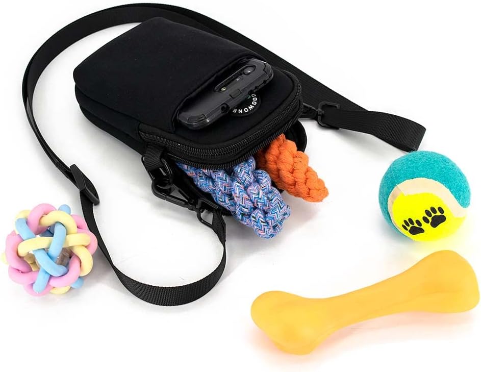 COOWONE Gassi Tasche Hund, Leckerli-Tasche für Hund Gassi gehen, Hund Tasche mit Poop Bag Dispenser,