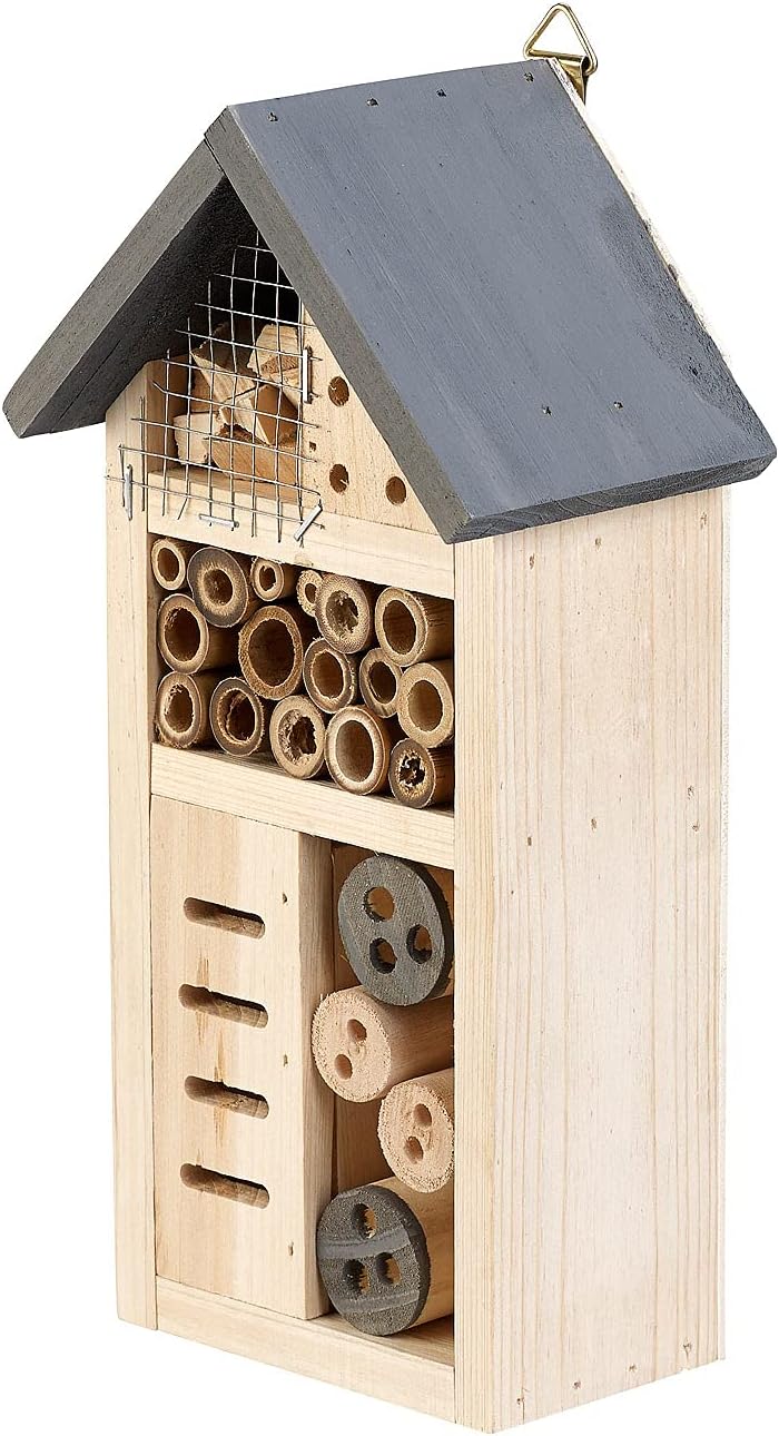 Royal Gardineer Insekten-Haus: 2er-Set Insektenhotels Linda, Nisthilfe für Nützlinge u.v.m. (Insekte