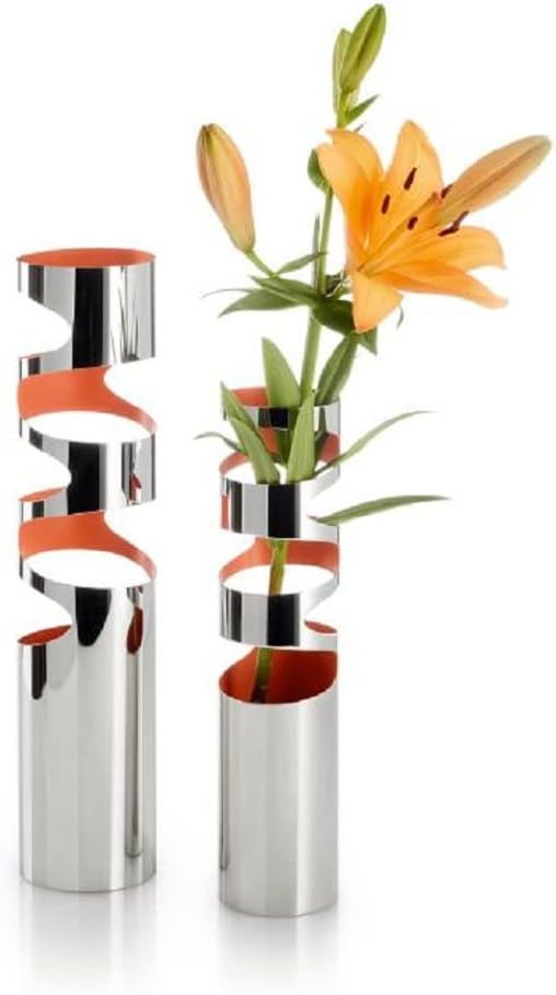 Philippi - Loom Vase - 31 (h) cm Silber, Silber