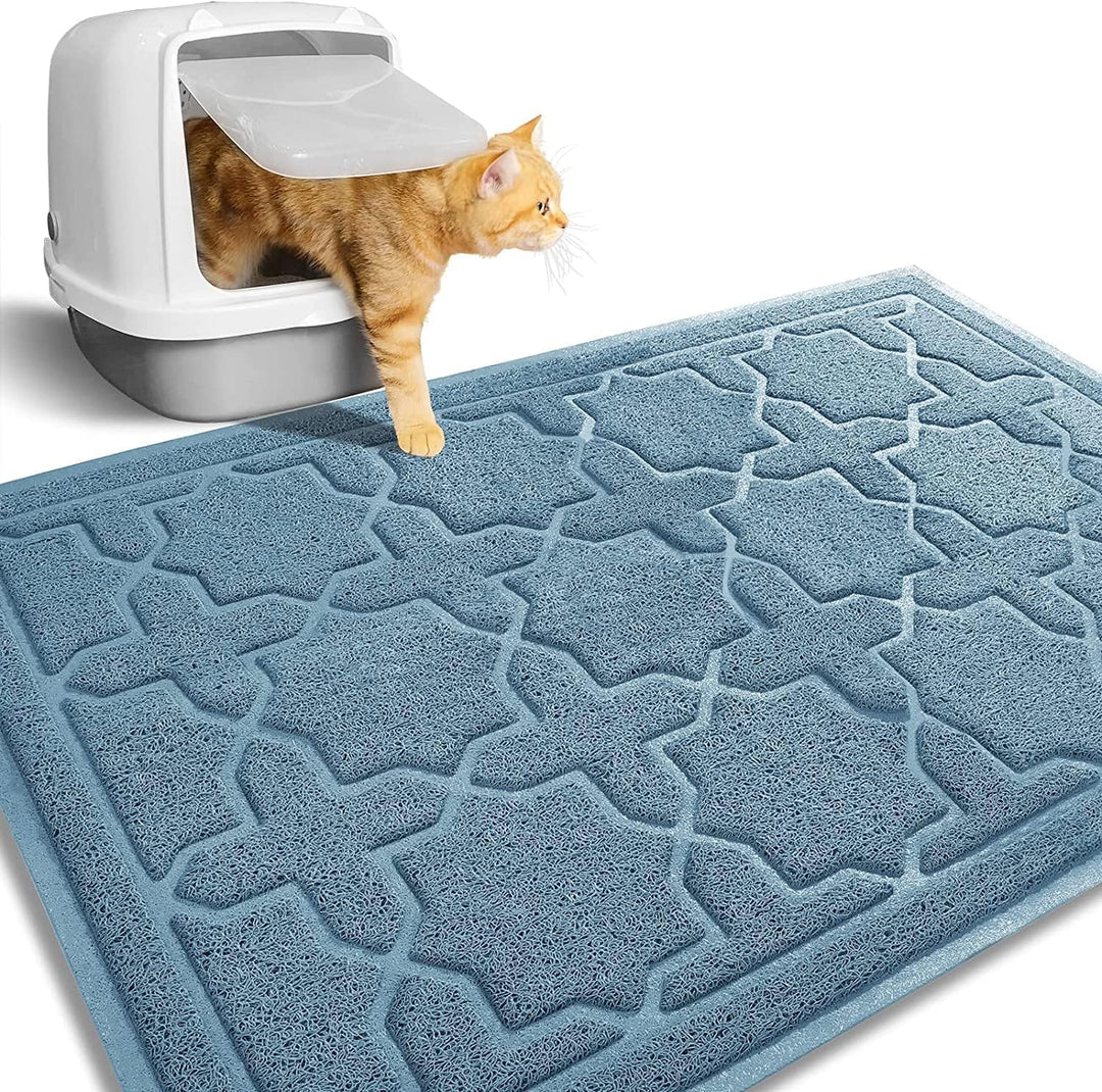 Yimobra Katzenstreumatte, XL Jumbo 90 x 60 cm, Leicht Zu Reinigende Katzenmatten, rutschfest, Wasser