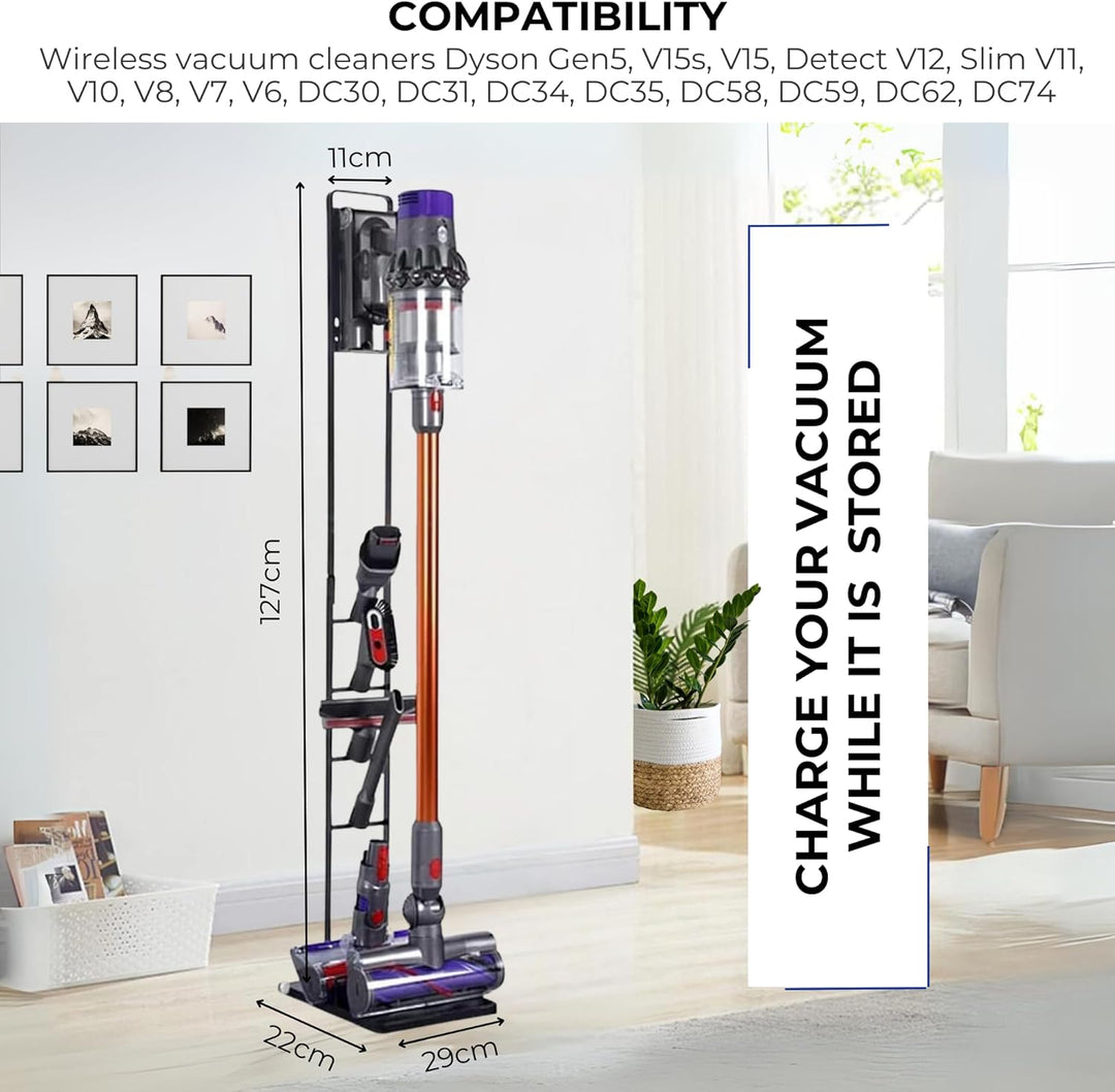 Staubsaugerhalter Kompatibel Mit Dyson V15, V12, V11, V10, V8, V7, V6 – DC45, DC35, DC58, DC59, DC62
