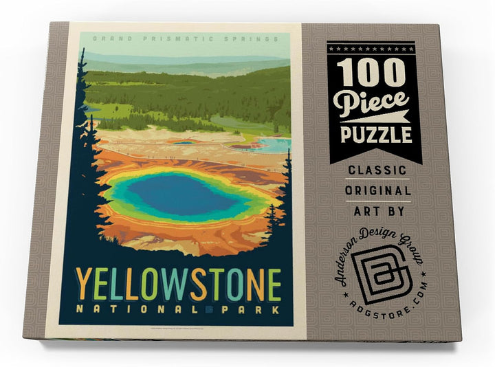 MyPuzzle Yellowstone National Park: Grand Prismatic Springs - Premium 100 Teile Puzzle - MyPuzzle So