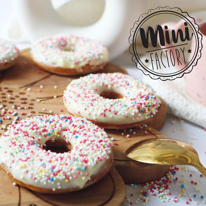 ScrapCooking - Mini Donut Maker - Donut-Maschine mit Antihaftplatte - Kompaktes Gerät für Donuts & G