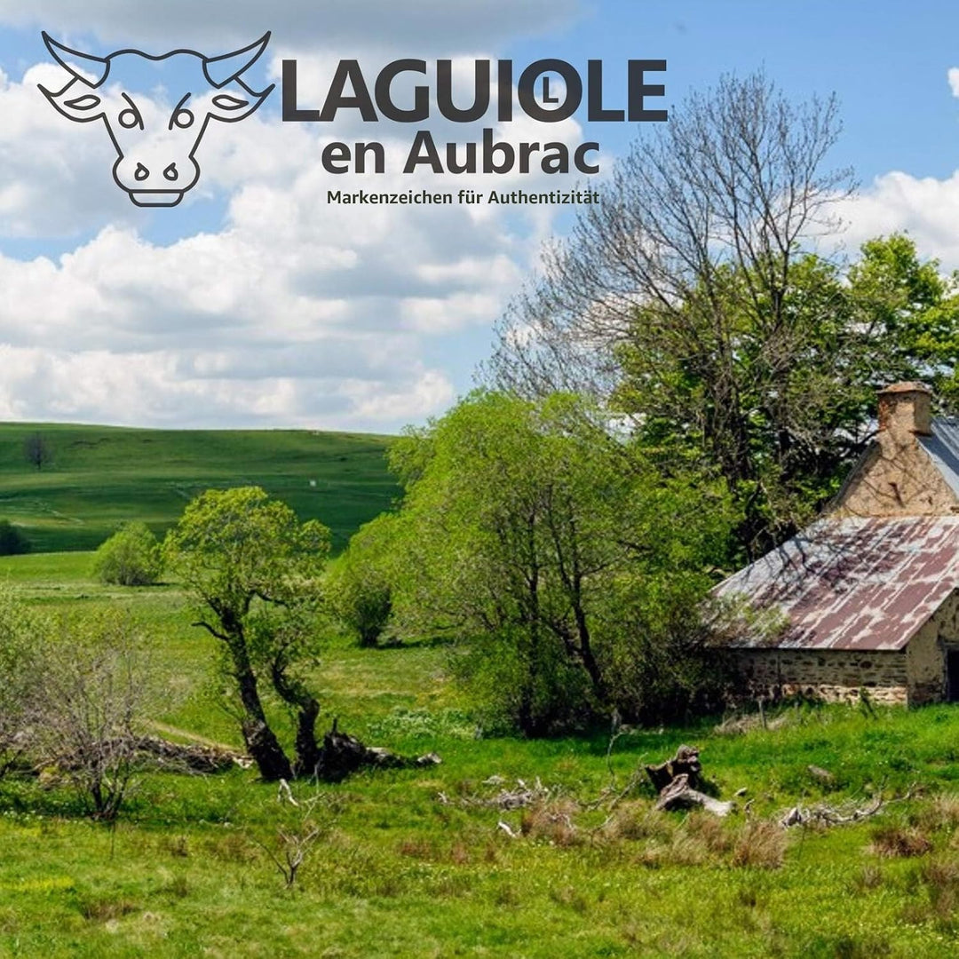 Laguiole en Aubrac Taschenmesser L0212GEIF 12 cm, Klinge 10 cm matt, Backen matt, Griffschalen Wacho
