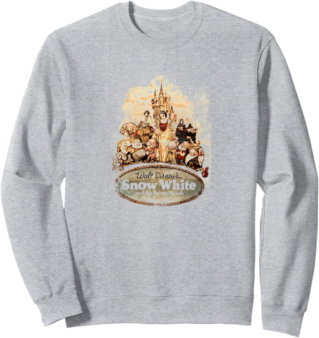 Disney Snow White And The Seven Dwarfs Vintage Poster Sweatshirt