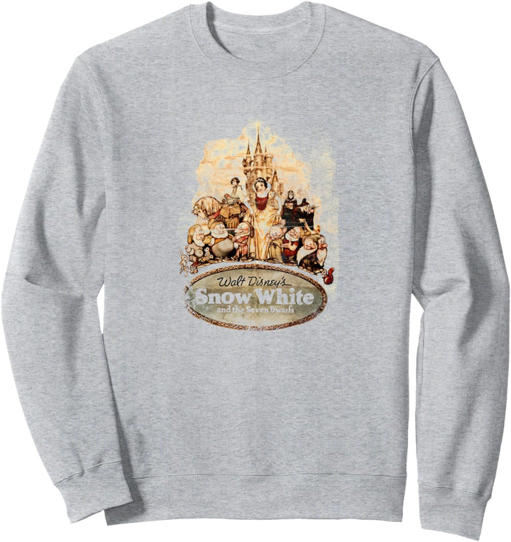 Disney Snow White And The Seven Dwarfs Vintage Poster Sweatshirt
