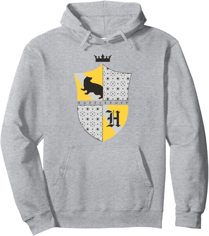 Harry Potter Hufflepuff Shield and Crown Pullover Hoodie