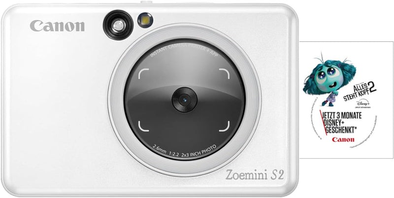 Canon Zoemini S2 Mini Sofortbildkamera + Fotodrucker mobil tragbar unterwegs Hosentasche (Fotodruck