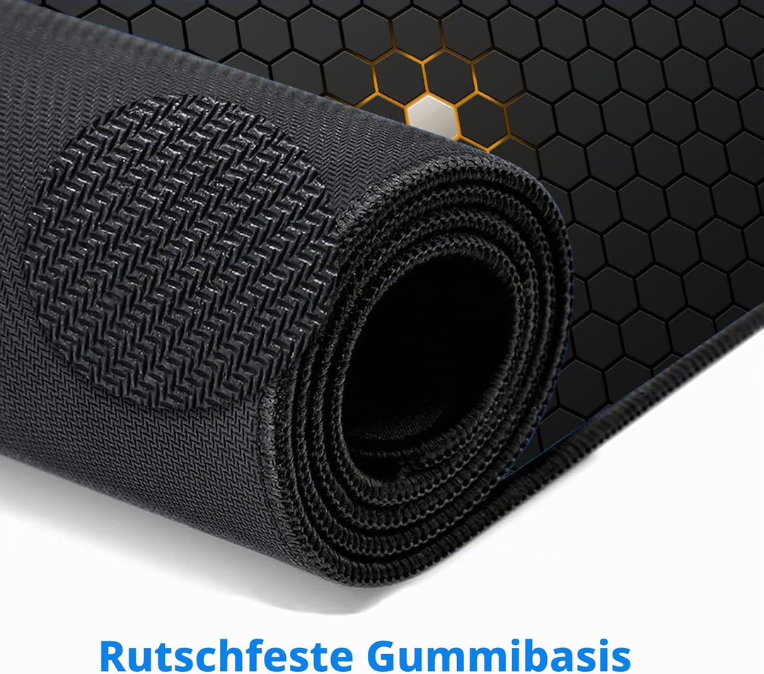 Gaming Mauspad XL,800 x 400 mm,Spritzwassergeschütztes Premium-Gaming-Mauspad,Verbessert Präzision u