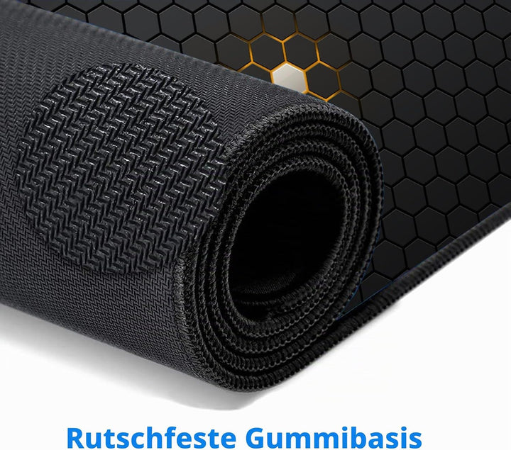 Gaming Mauspad XL,800 x 400 mm,Spritzwassergeschütztes Premium-Gaming-Mauspad,Verbessert Präzision u
