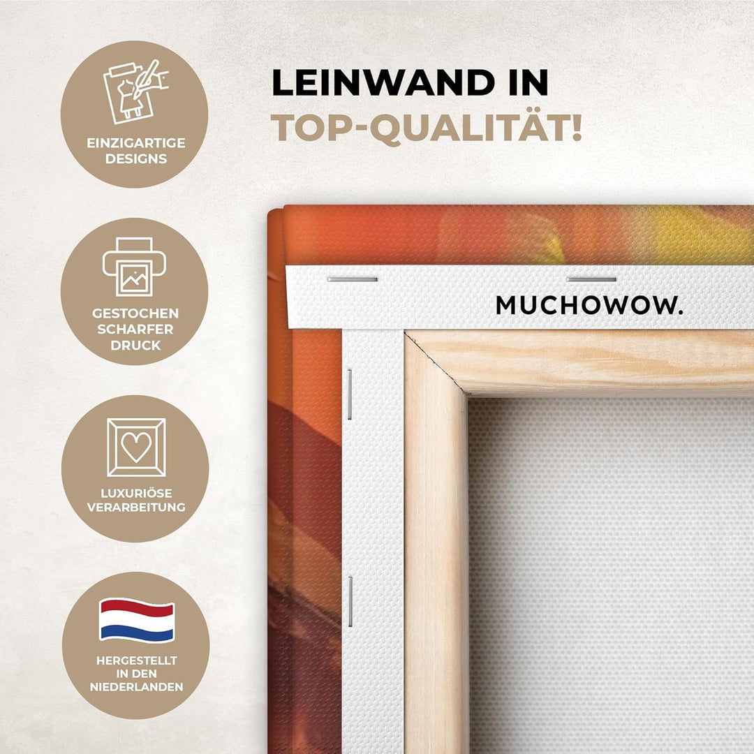 MuchoWow© Leinwandbild Gross 120x80 cm XXL Dekoration Wohnzimmer Bilder Aufhängen Wall Decoration Li
