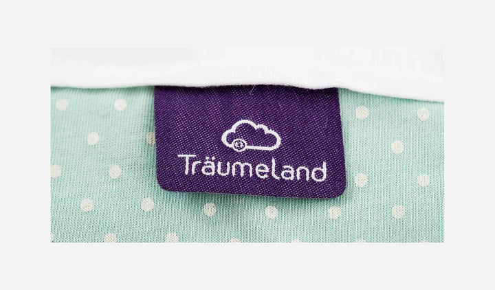 Träumeland S0100307 Aussenschlafsack LIEBMICH Pünktchen mint, Grösse 80/86, mehrfarbig