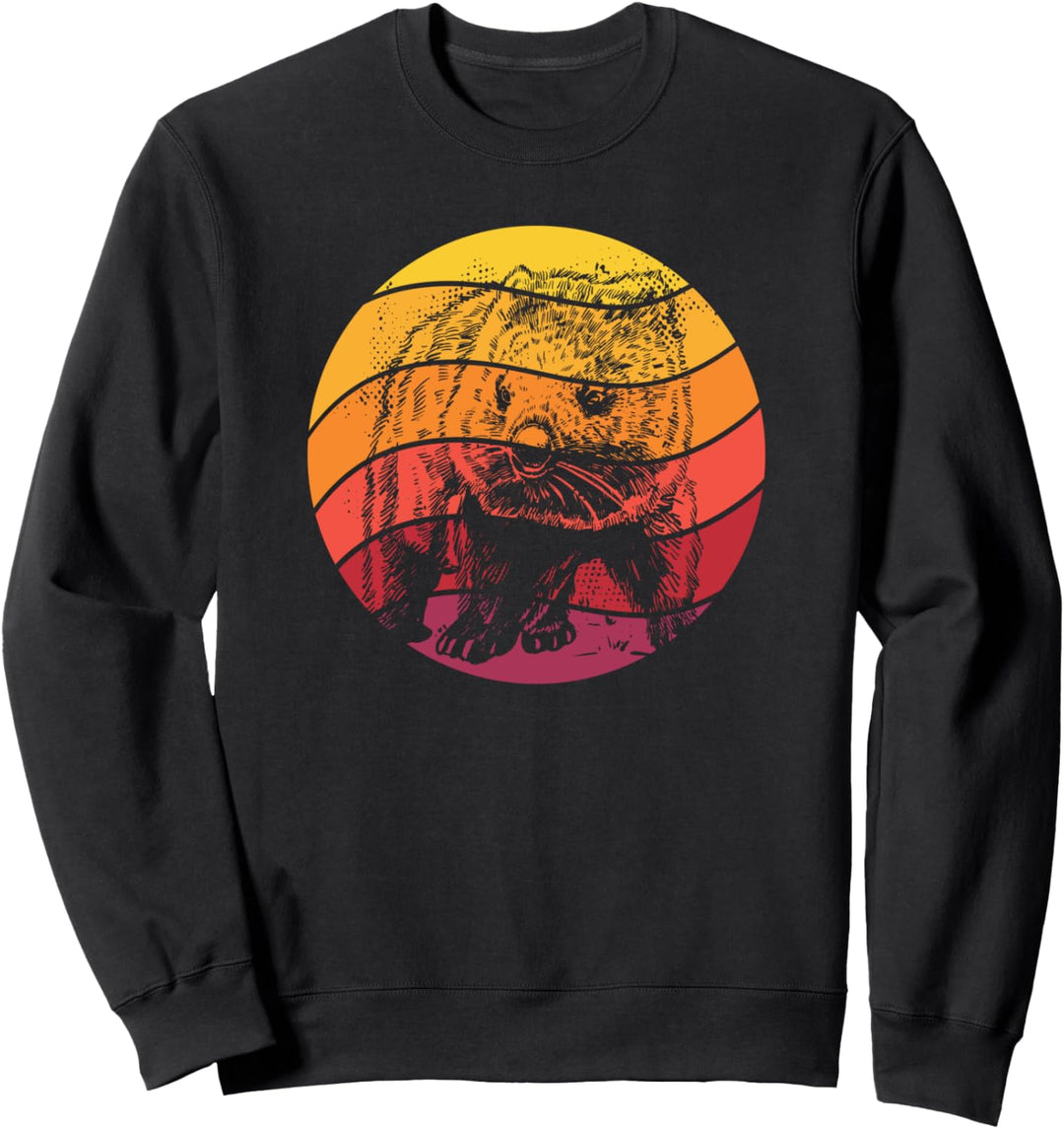 Wombat Retro Style Vintage Sweatshirt