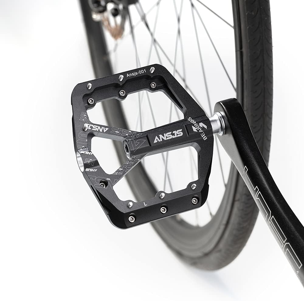 ANSJS Fahrradpedale Rennrad Pedale Aluminium Platform Pedale Ultraleicht Antirutsch Fahrrad Pedale 9