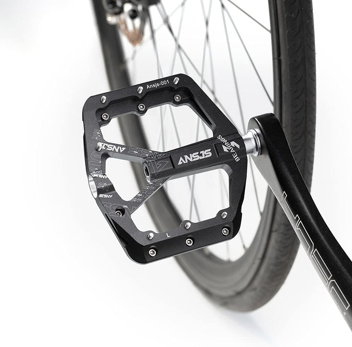 ANSJS Fahrradpedale Rennrad Pedale Aluminium Platform Pedale Ultraleicht Antirutsch Fahrrad Pedale 9