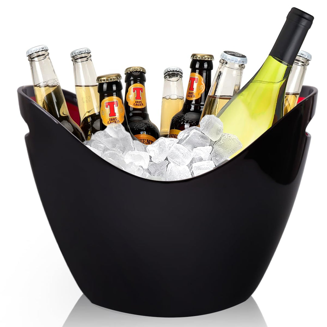 8L Eiseimer Champagner Eimer,Eis Eimer,Weinkühler Sektkühler,grosse Eiskübel, Küchenobst und Gemüse