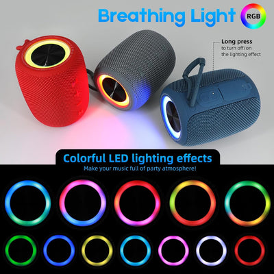 SENXINGYAN 20W Bluetooth Lautsprecher – Tragbare Musikbox mit 360° Stereo-Sound, LED-Lichtshow, IPX6