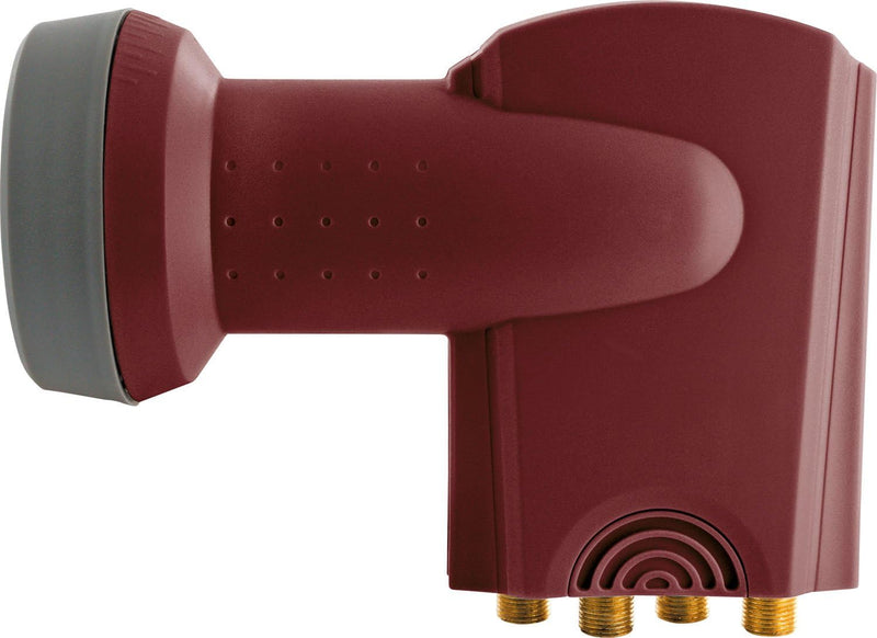 SCHWAIGER SPS6918R531 Quattro-LNB Feedaufnahme: 40mm, Ziegel-Rot