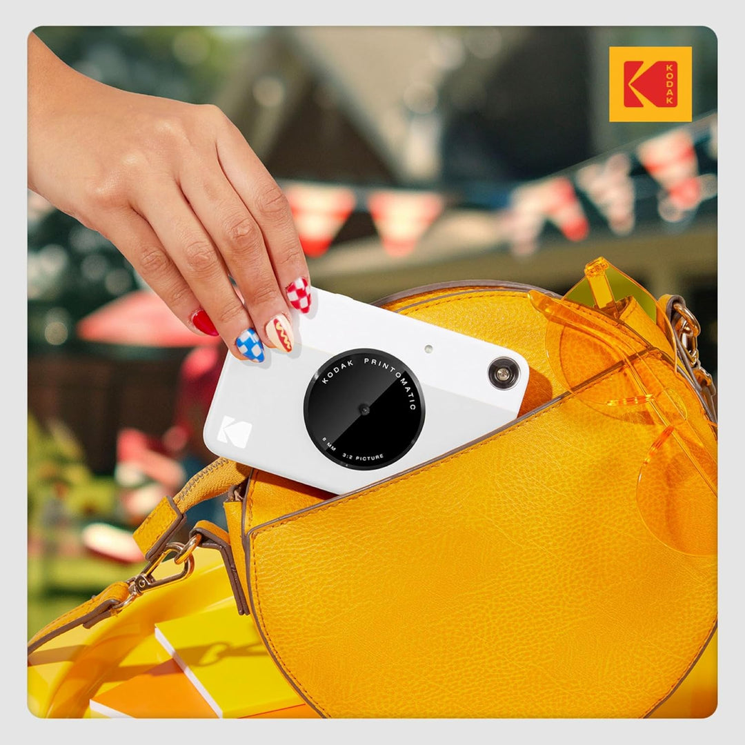 KODAK Printomatic Vollfarb-Sofortdruckkamera-Geschenkpaket + Softcase + Zink 2x3 Zoll selbstklebende