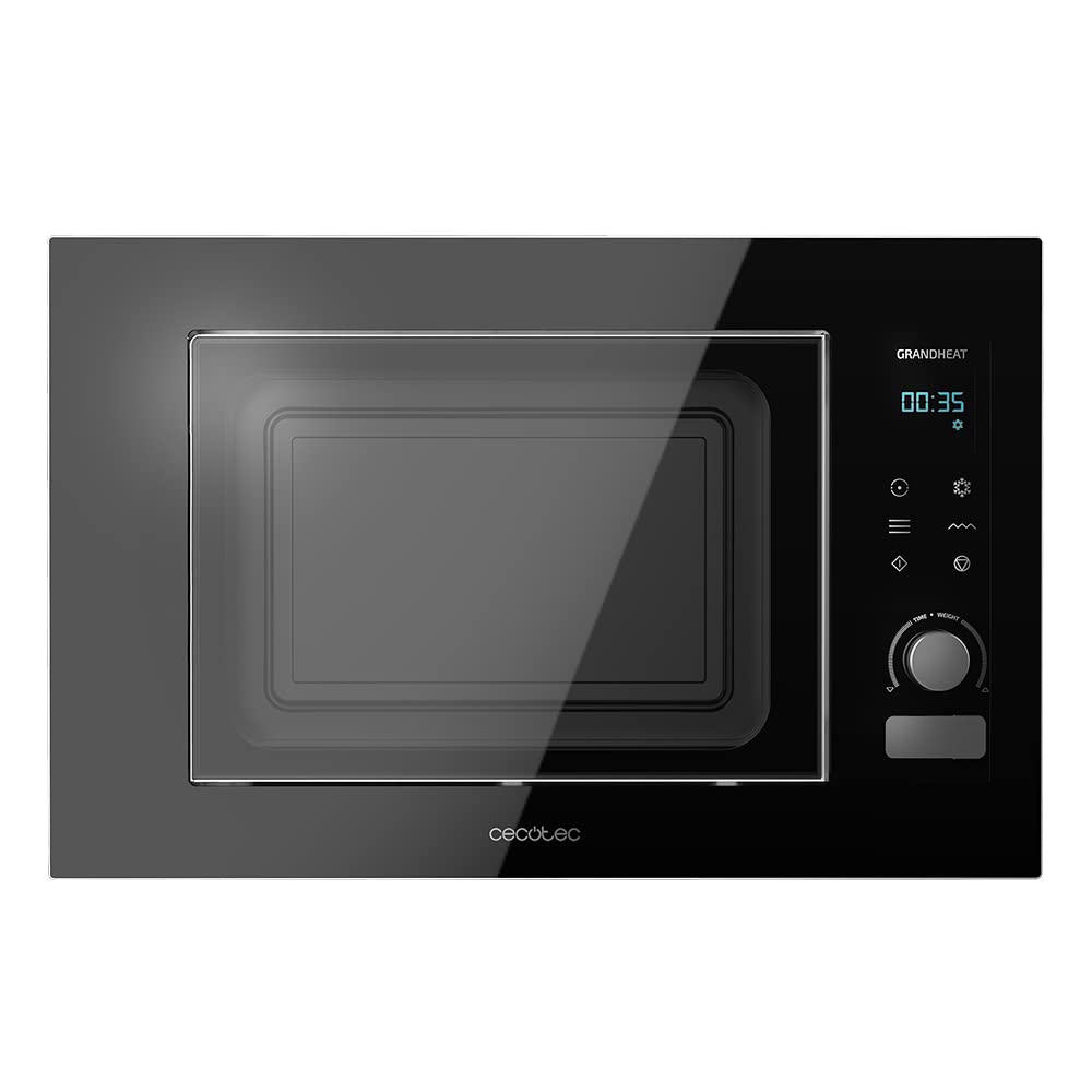 Cecotec Einbaubarer Digitaler Mikrowellenherd GrandHeat 2000 Built-in Touch Black. 1200 W Leistung,