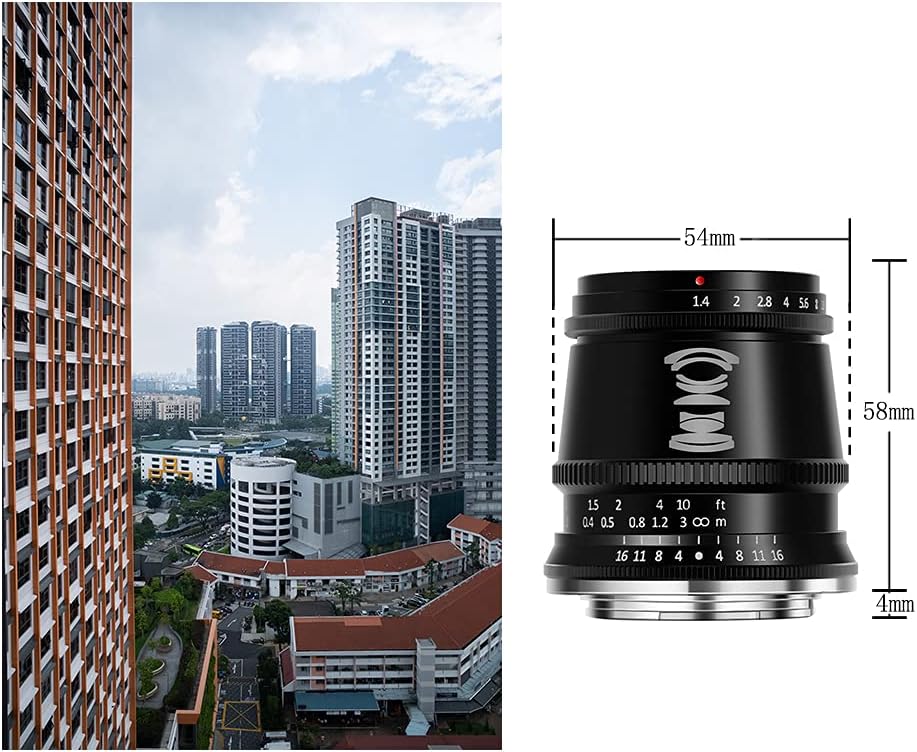 TT Artisan 17mm f 1.4 APS-C Objektiv Anschluss Fuji X Mount Weitwinkelobjektiv mit manuellem Fokus T