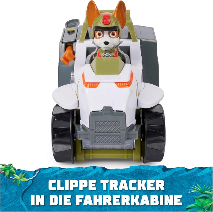 PAW PATROL Jungle Pups - Affen-Fahrzeug mit Tracker-Figur (Basis Fahrzeug), Spielzeug für Kinder ab