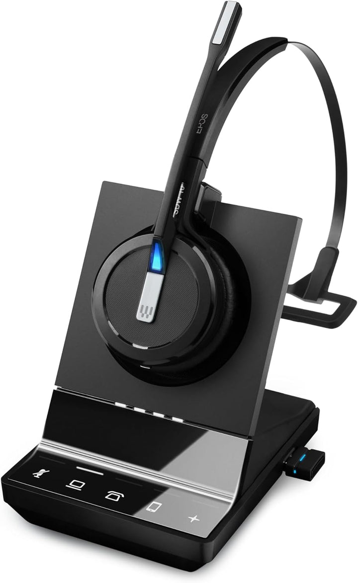 EPOS Impact SDW 5016, Einseitiges kabelloses DECT-Headset Triple-Konnektivität, Noise Cancelling-Sys