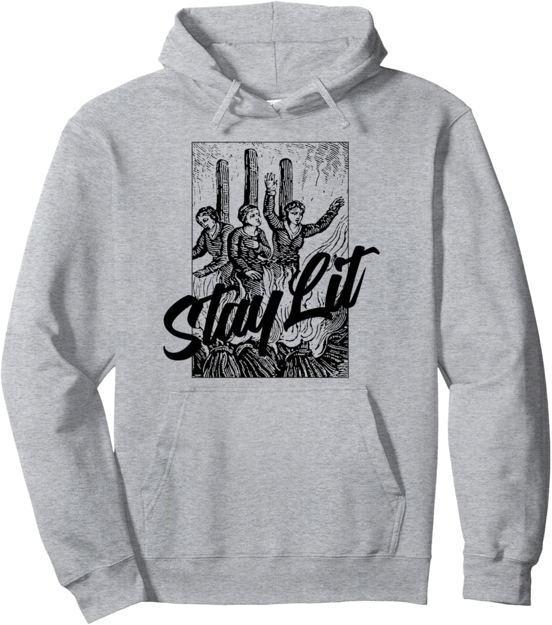 Bleib dran - Burning Witches Occult Pullover Hoodie