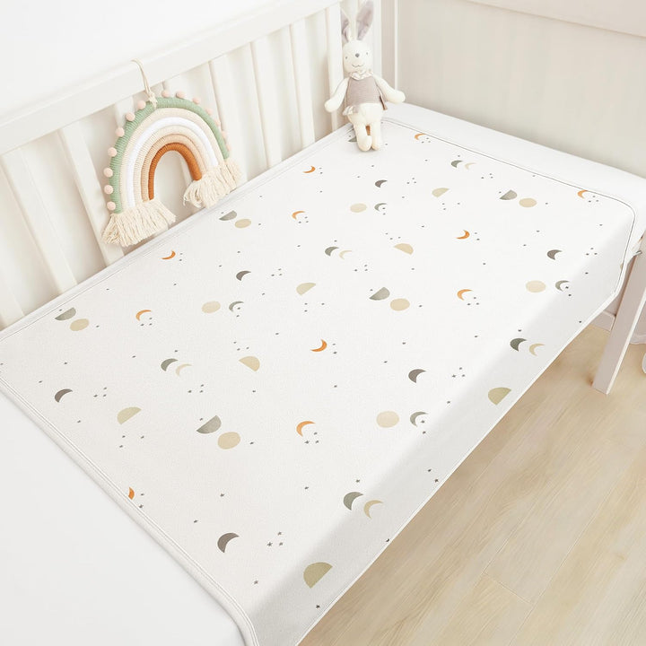 Susurration 2er Pack Bettunterlage Wasserdicht Kinder 75x90 cm Waschbar Unterlage Bett Weich Nässesc