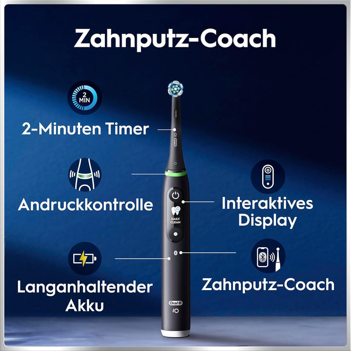 Oral-B iO Series 6 Plus Sensitive Edition Elektrische Zahnbürste/Electric Toothbrush, PLUS 3 Aufstec