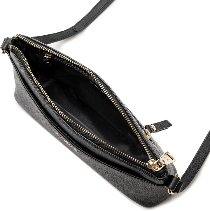 Lazarotti Bologna Leder Umhängetasche Damen | verstellbarer Schultergurt | mittelgrosse Crossbody Ba
