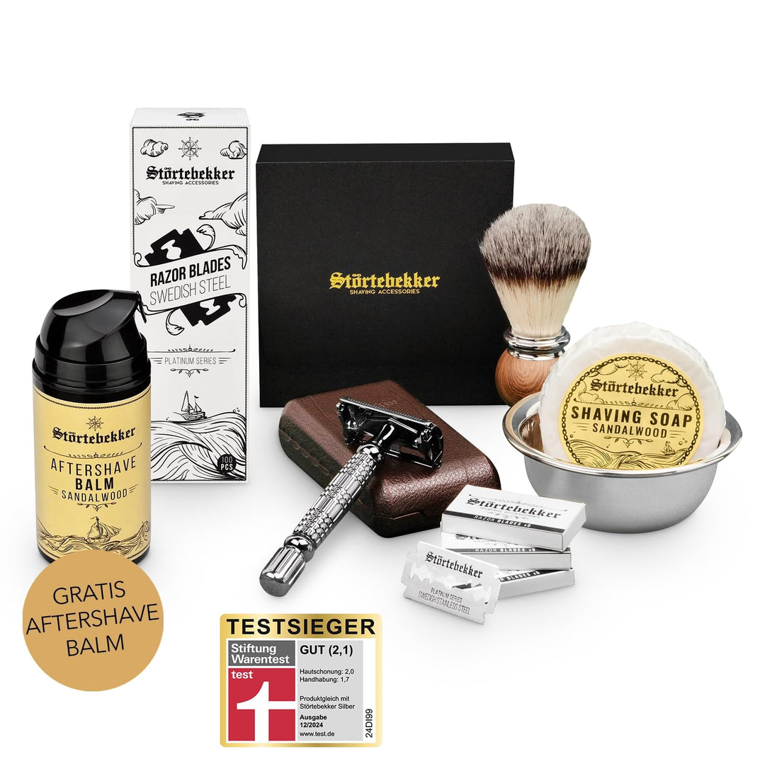 Störtebekker® Anti Hautirritationen Set + Gratis Aftershave - Für eine perfekte Rasur - inkl. Rasier