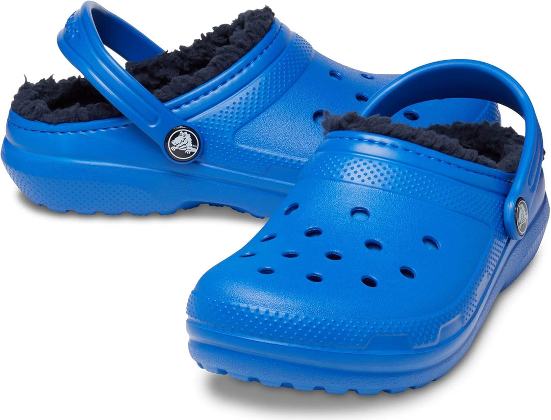 Crocs Unisex Kinder Classic Lined Clog Holzschuh 19.5 EU Blauer Bolzen, 19.5 EU Blauer Bolzen