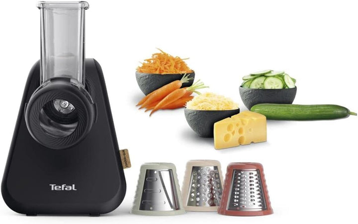 Tefal MB77EN Eco Respect Reibe | 200-W-Motor | 3 verschiedene Kegel-Aufsätze | Eco-Design | 9% recyc
