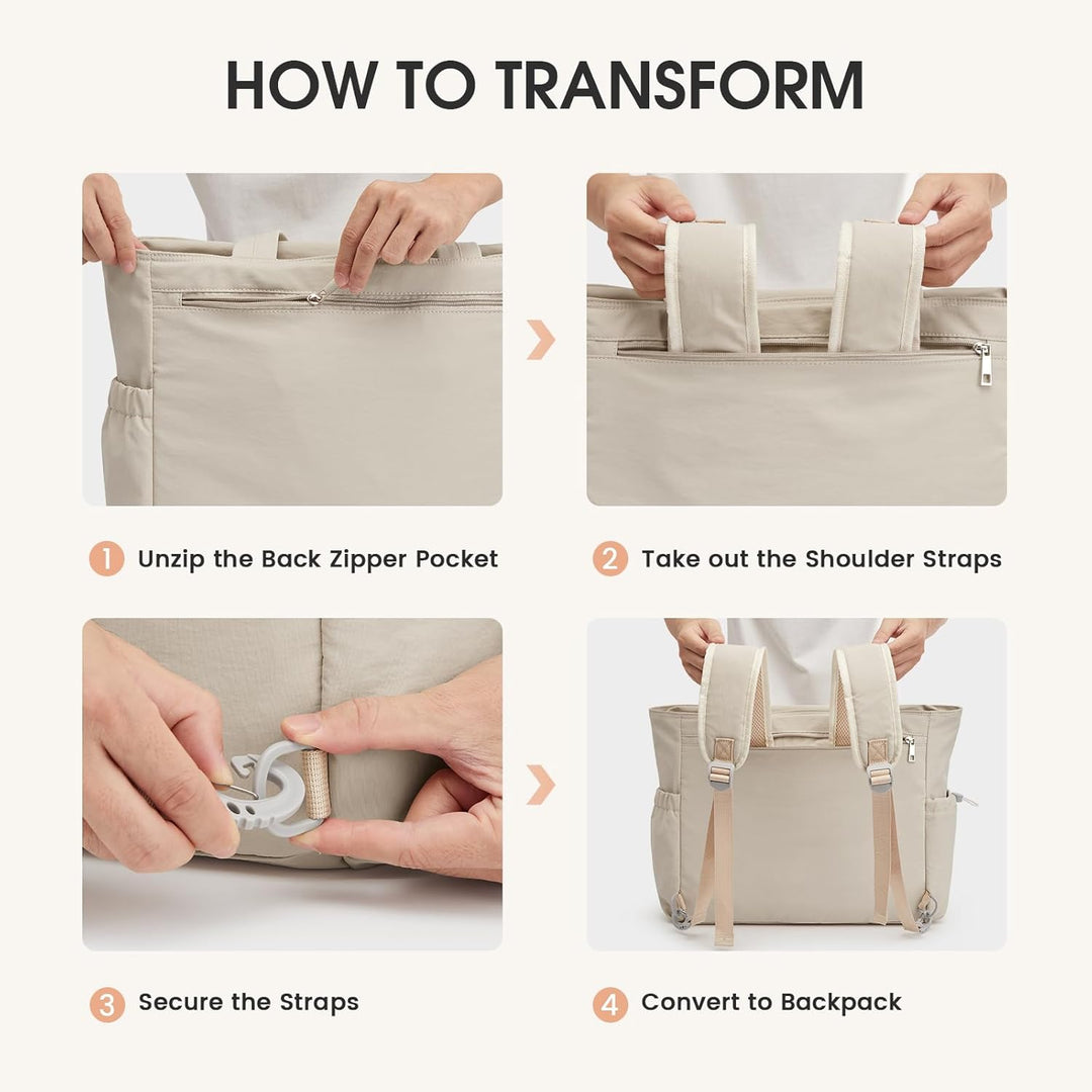 G4Free Packbare Sling-Tragetasche Wickeltasche Beige, Beige