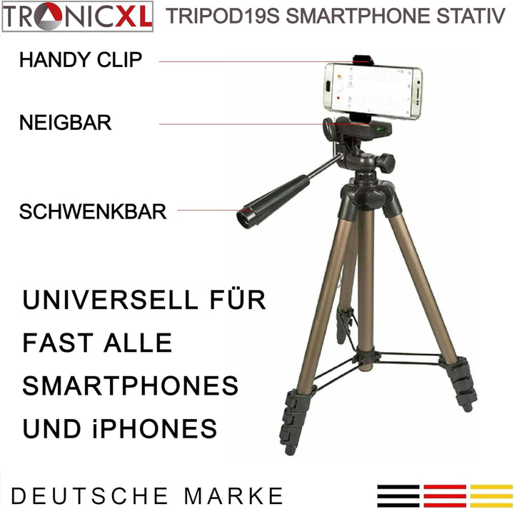 Tripod 21P 130cm Stativ Ständer für Mini Video Beamer kompatibel mit Dell M110 M115 HD Anker Nebula