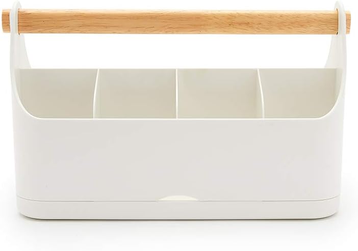simplywire – Make-up-Organizer – Badezimmer-Caddy – Weiss, Weiss