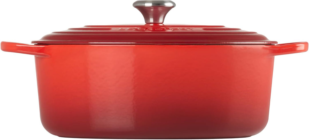 Le Creuset Signature Gusseisen-Bräter mit Deckel, Ø 31 cm, Oval, Für alle Herdarten und Induktion ge