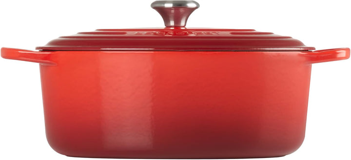 Le Creuset Signature Gusseisen-Bräter mit Deckel, Ø 31 cm, Oval, Für alle Herdarten und Induktion ge