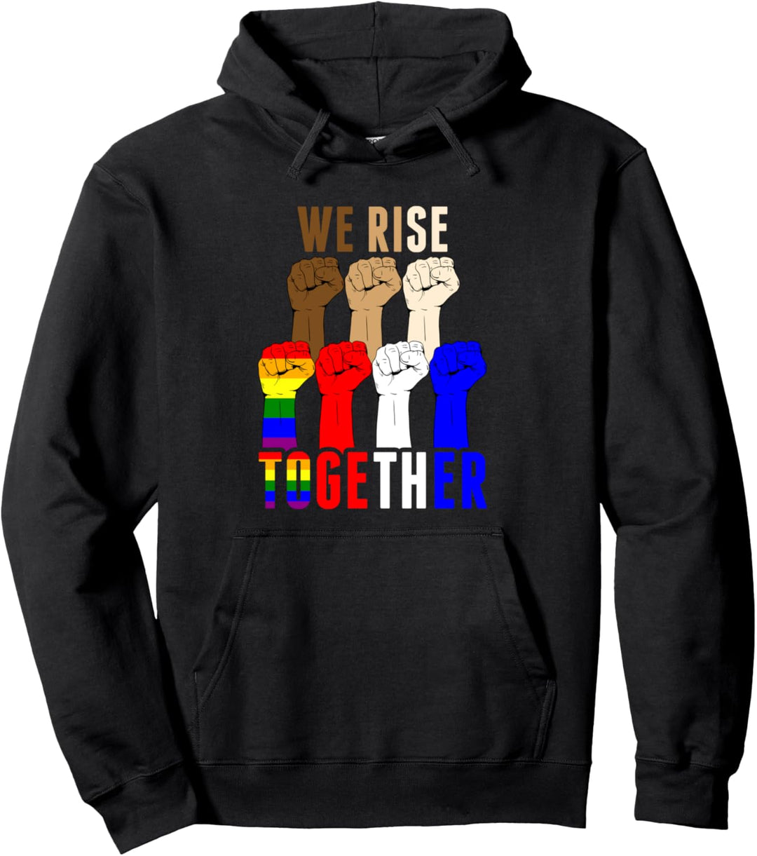 Wir stehen gemeinsam auf Gleichheit Soziale Gerechtigkeit Pullover Hoodie