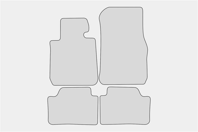 teileplus24 F656 Fussmatten Sportline Design kompatibel mit BMW 1er F20 F21 3-/5-Türer 2011-2019 Ban