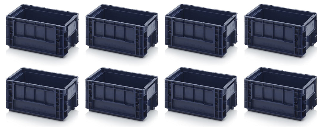 8x R-KLT Behälter 30 x 20 x 14,7 * Kleinladungsträger blau 30x20x14 Eurobehälter Industrie KLT 3215